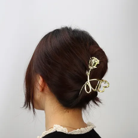 Unique Bargains - Rose Shaped Metal Hair Claws