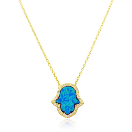 Jewels By Sunaina - OPAL Hamsa Necklace