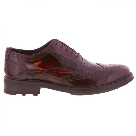 Roamers - Mens 5 Eyelet Brogue Oxford Leather Shoes