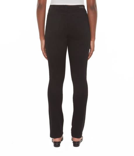 Lola Jeans Kate-BLK High Rise Straight Jeans