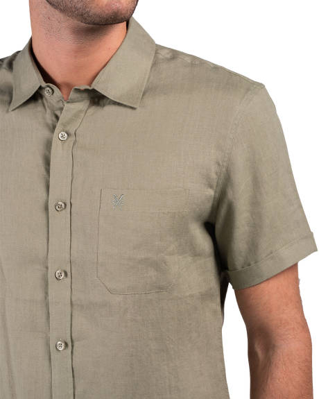 Coast Clothing Co. - Chemise en lin à manches courtes