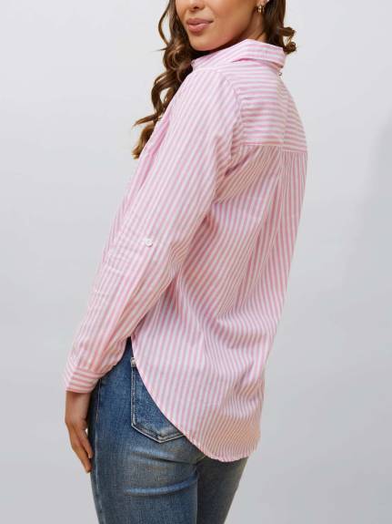Irene Shirt Vertical Striped Long Sleeve