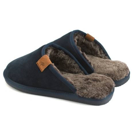 Eastern Counties Leather - Mens Tipped Sheepskin Slippers