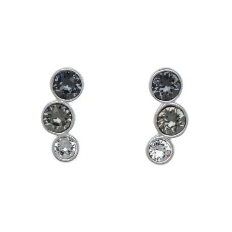 Silvernight Graduated Ombre crystal Stud Earrings made with Quality Austrian Crystals - MICALLA