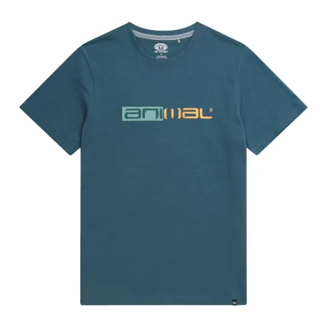 Animal - Mens Jacob Distressed Logo Natural T-Shirt