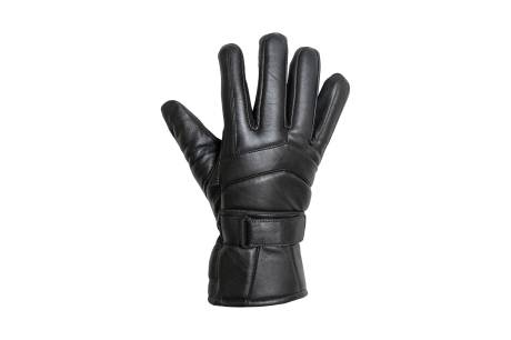 CHAMPS Men's Leather Ski Glove with Adjustable Velcro Strap