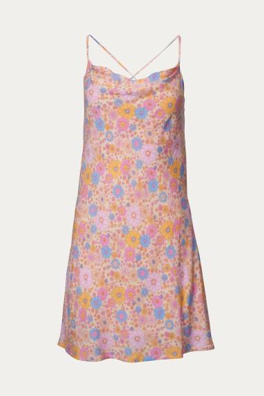 LUCCA - Floral-Print Jersey Mini Dress
