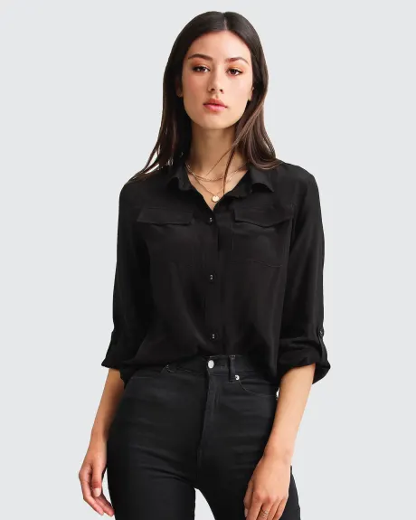 Belle & Bloom Eclipse Rolled Sleeve Blouse