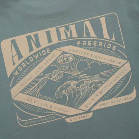 Animal - Mens Jacob Graphic Print Natural T-Shirt