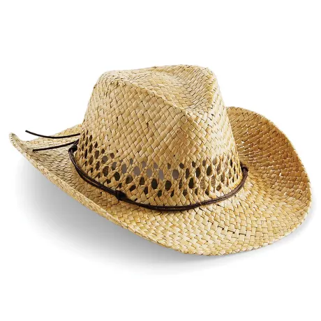 Beechfield - Unisex Straw Cowboy Hat