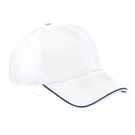 Beechfield - Adults Unisex Authentic 5 Panel Piped Peak Cap