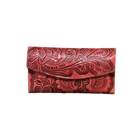Rancho 515 - Women's Tri Fold Tooled Leather Wallet
