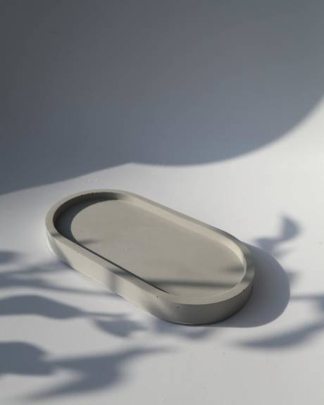 Oval Concrete Tray | AARAM LUX