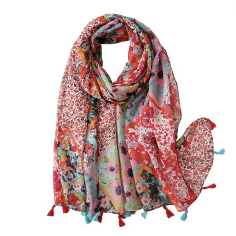 Vibrant Summer Floral Lightweight Scarf - Don't AsK
