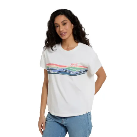 Animal - Womens/Ladies Phoenix Stripe Natural T-Shirt