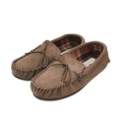 Eastern Counties Leather - Mens Fabric Lined Moccasins