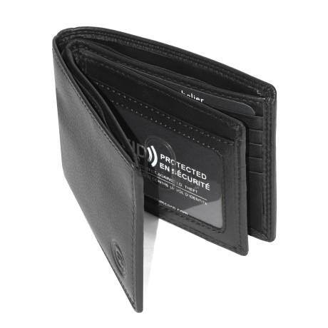 Club Rochelier Men's Slimfold Wallet with Center Wing