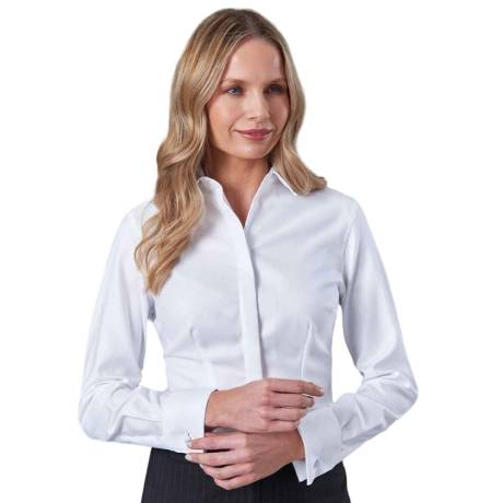 Brook Taverner - Womens/Ladies Villeta Herringbone Long-Sleeved Shirt