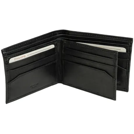CHAMPS Classic Collection Genuine Leather RFID blocking Center-wing wallet in Gift box