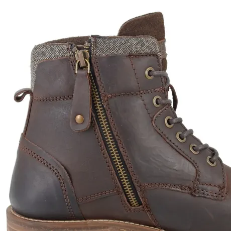 Roamers - Mens Waxy Leather Ankle Boots