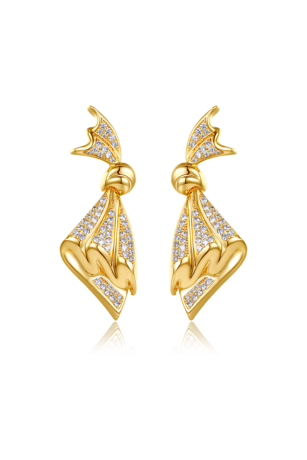 Classicharms-Pavé Butterfly Earrings