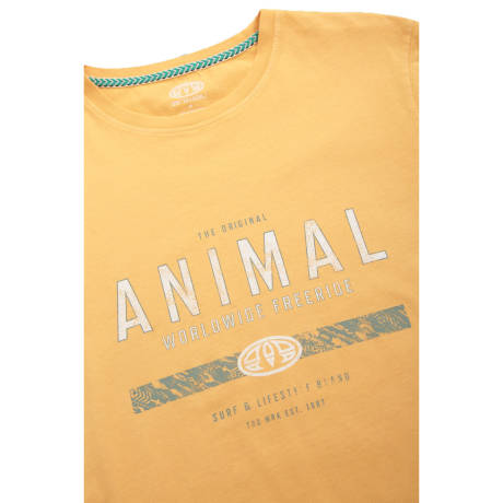 Animal - Mens Jacob Printed Natural T-Shirt
