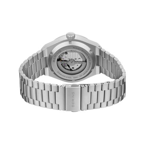 BERING - 41mm Men's Automatic Stainless Steel Watch In Silver/Yellow