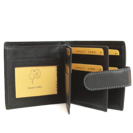Eastern Counties Leather - Bi-Fold Wallet With Zip Detail