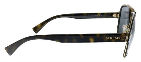 VERSACE - Square Plastic Sunglasses With Grey Mirror Lens