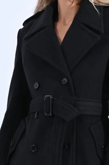 MOLLY BRACKEN - Classic Double Breasted Trench Coat