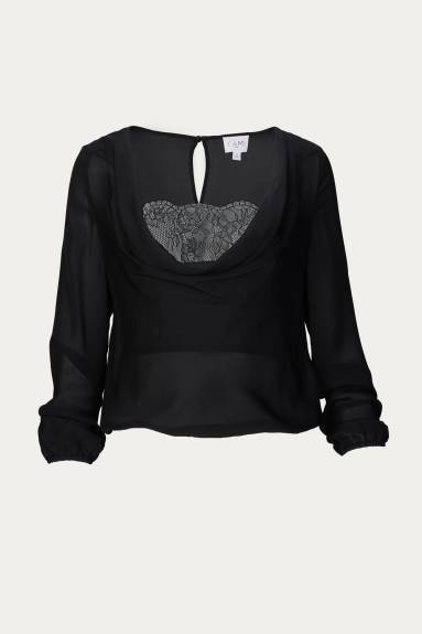 Cami NYC - Agnes Lace-Paneled Silk Blouse