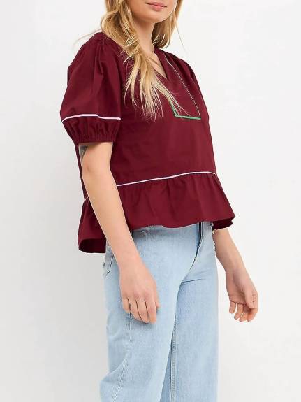 Falling for Maroon - Top p