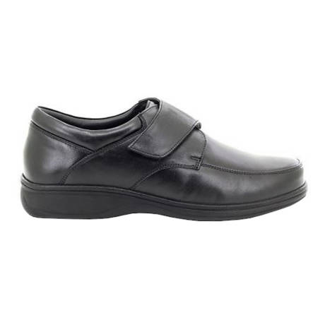 Roamers - Mens Fuller Fitting Superlight Touch Fastening Leather Shoes