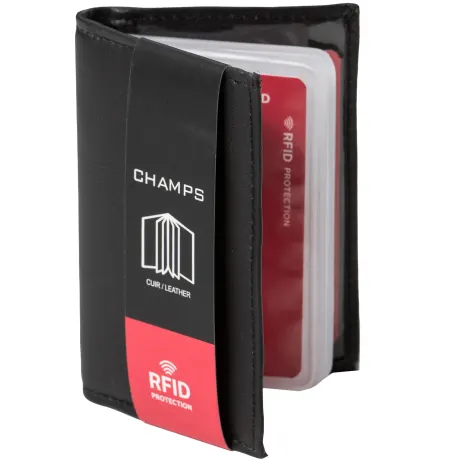 Champs Porte-cartes en cuir avec protection RFID