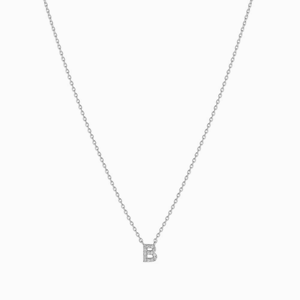 Bearfruit Jewelry - Crystal Initial Necklace - Letter B