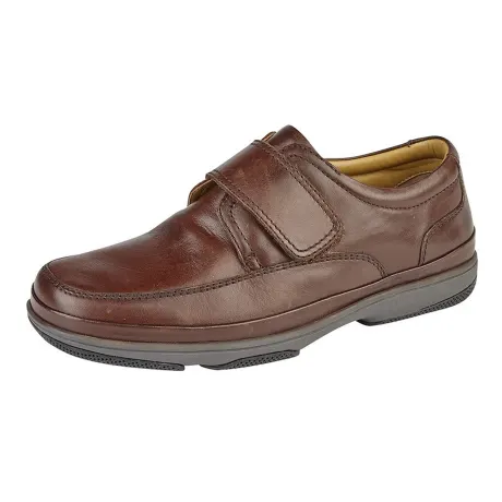 Roamers - - Chaussures élégante en cuir pour pied large - Homme