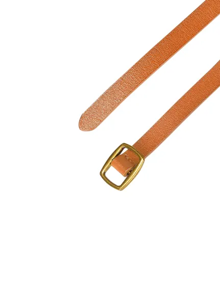 Allegra K- Adjustable Skinny Faux Leather Belt
