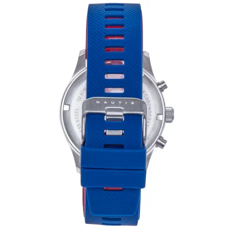 Nautis - Meridian Chronograph Strap Watch w/Date - Blue