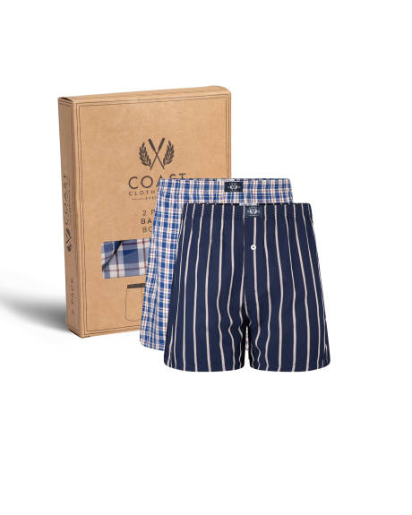 Coast Clothing Co. - 2 Pack Bamboo Boxers In Navy