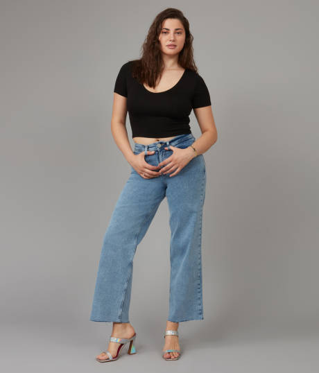 Lola Jeans COLETTE-VIB High Rise Wide Leg Jeans