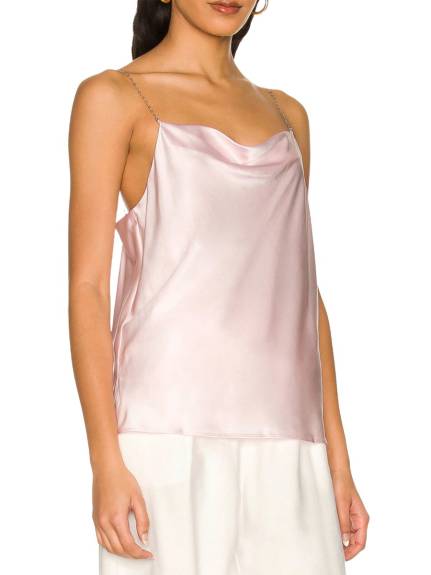 Cami NYC - Busy Heart Cowl-Neck Silk-Blend Camisole