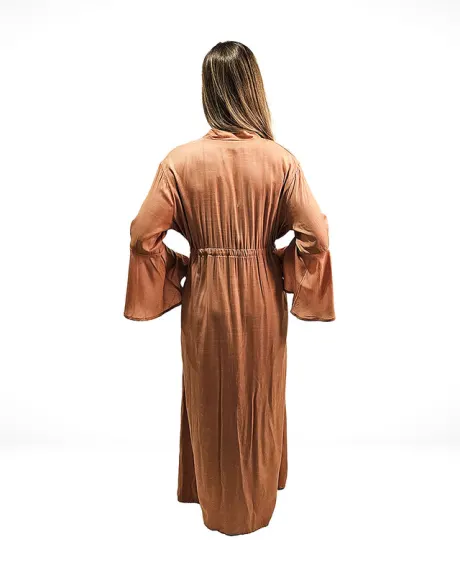 Urban Lux Resort Flare Sleeve Maxi Cover Up