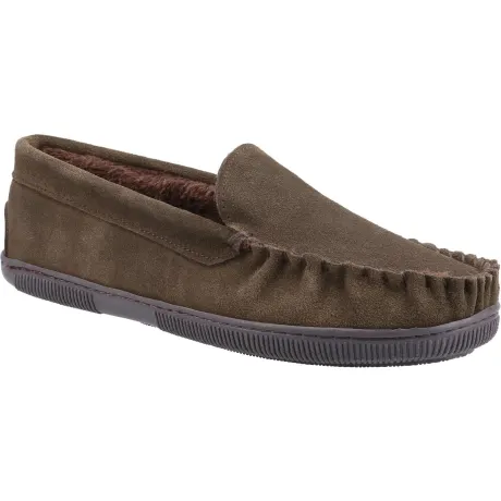Cotswold - Mens Sodbury Suede Moccasin Slippers