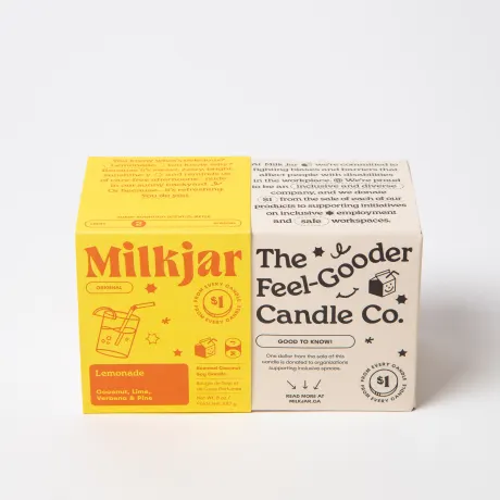 Milk Jar Lemonade Candle | Coconut, Lime, Verbena & Pine 8oz