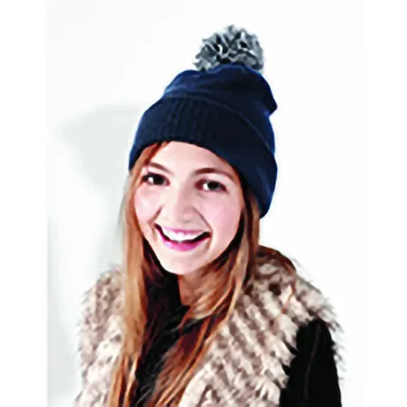Beechfield - Junior Snowstar Duo Winter Beanie Hat / Schoolwear