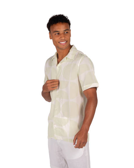 Coast Clothing Co. - Geo Green Bamboo Shirt
