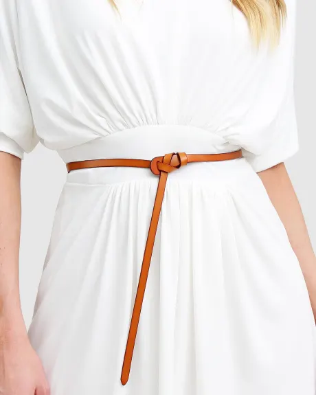 Belle & Bloom Tie The Knot Leather Belt