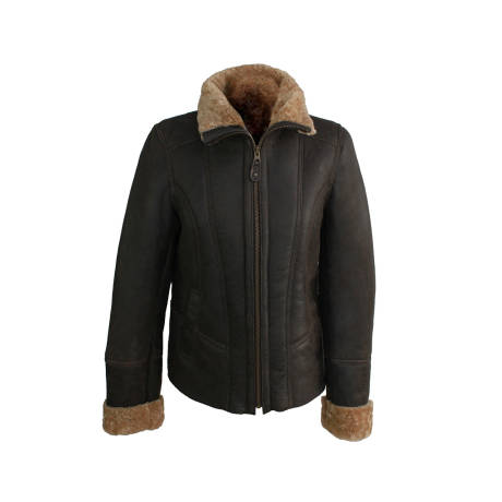 Eastern Counties Leather - Womens/Ladies Orlando Aviator Sheepskin Coat