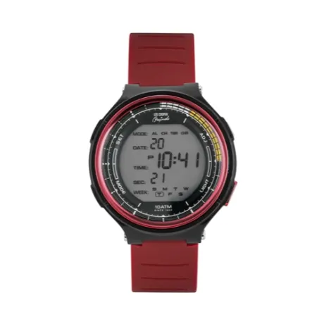 LEE COOPER-Digital Red 48mm  watch w/LCD Display Dial