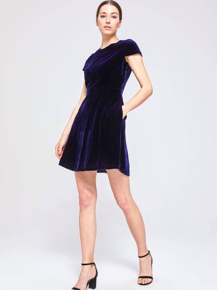 THE 28TH ROSE - Alexandra Velvet Mini Dress